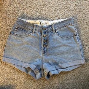 Roxy high waisted denim shorts